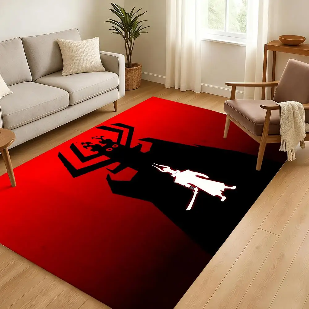 

Коврик для пола AnimeMovie S-Samurai Jack, мягкий утолщенный фланелевый коврик для двери, нескользящий коврик для гостиной, декор для дома