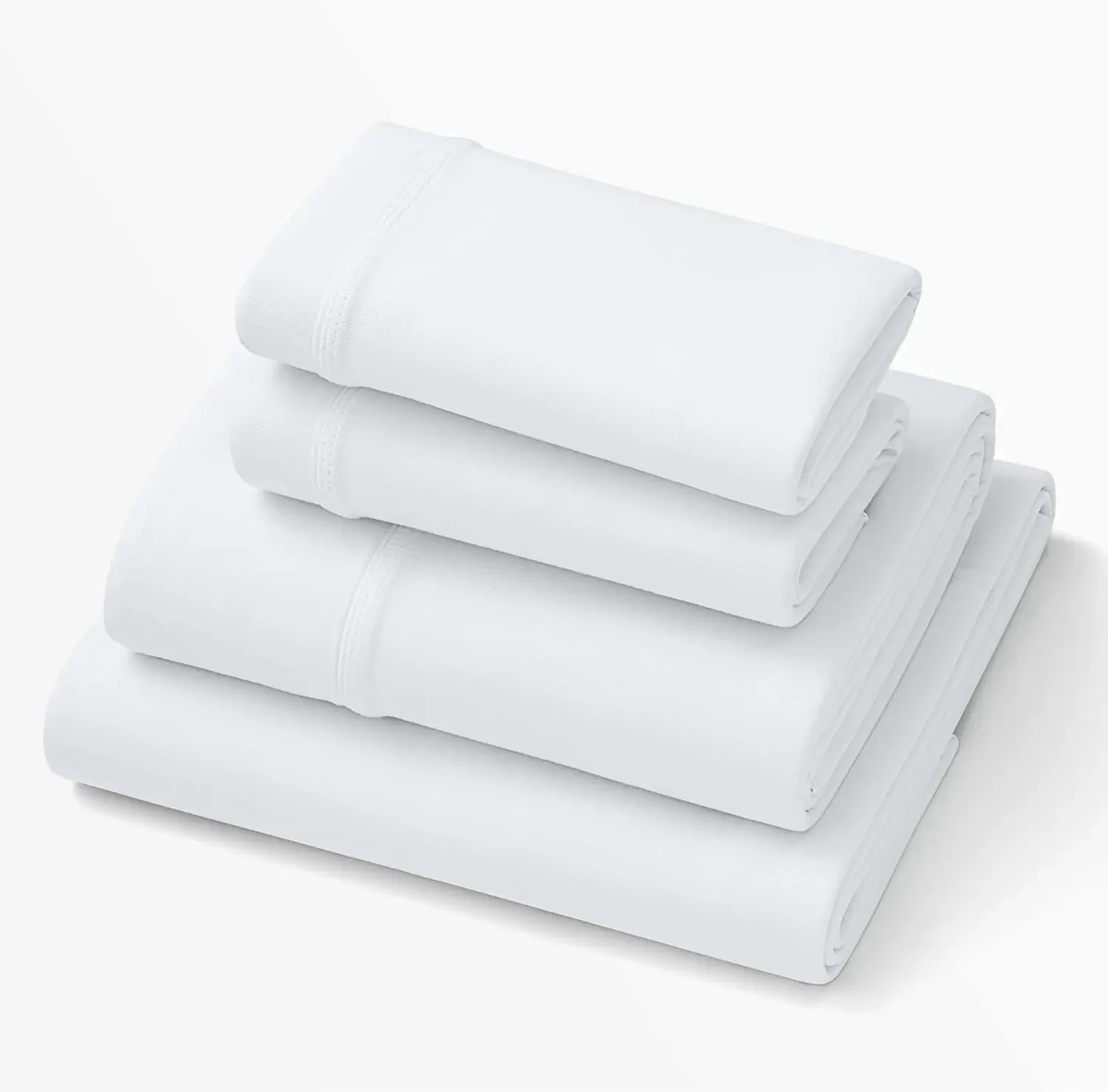 

Purple SoftStretch Sheets, Split King, Mattress Sheets, Moisture-Wicking, White, True White