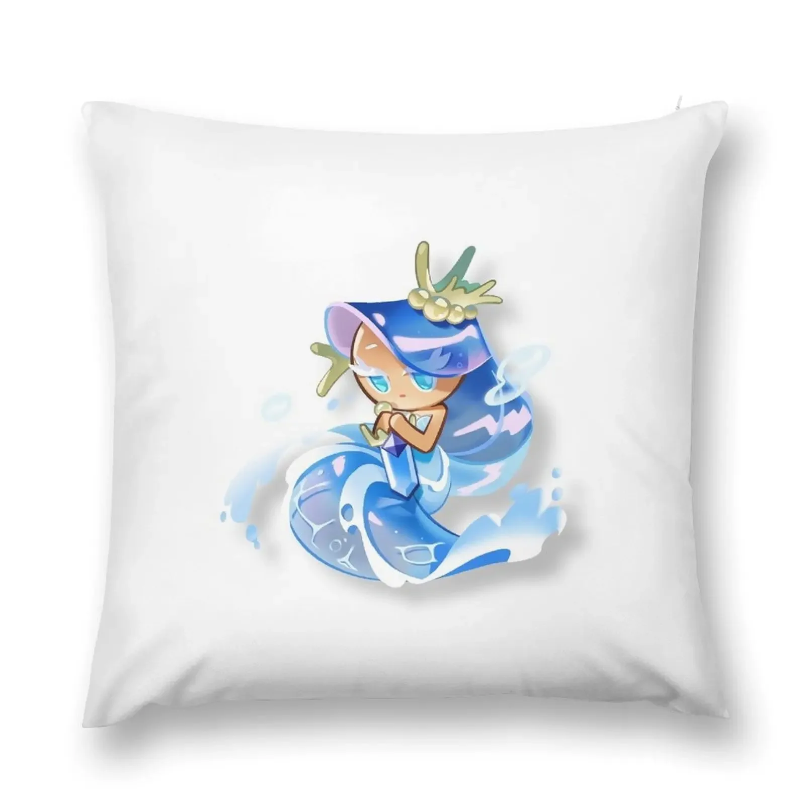 

Cookie Run Sea Fairy Cookie Throw Pillow autumn pillowcase Cushions Home Decor pillow