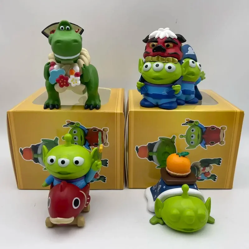 Neue Jahr Blind Box Alien Rex Action Figur Set Tee Party Sammlerstücke Kind Spielzeug Nette Desktop Dekoration Frühling Festival Souvenir