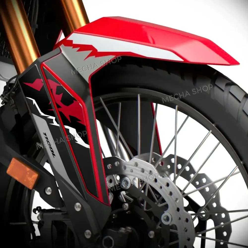 For Africa Twin CRF1100L CRF 1100 L 2022-2026 3D Gel Front Fender Protector Sticker Mudguard Paint Protection Decal
