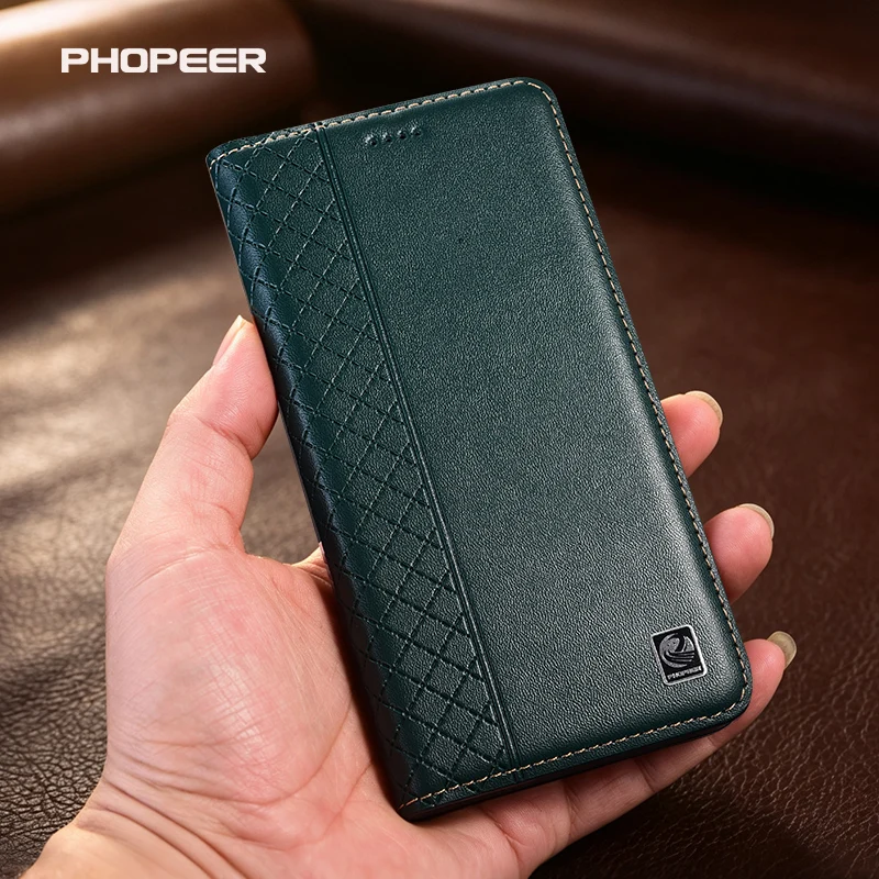 Luxury Genuine Leather Case for iQOO Z7 Z7X Z6 Z6X Z5 Z3 Z2 Z1 Napa Pattern Inner Grid Phone Case