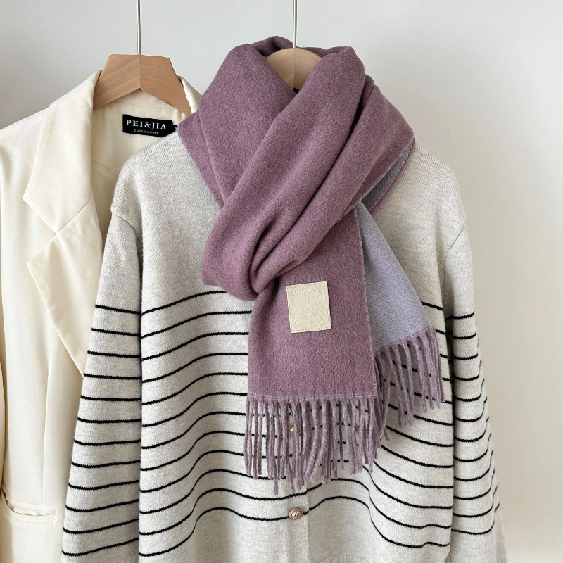 New Luxury Design Wool Scarf W - Muffler Men Wool avis et prix