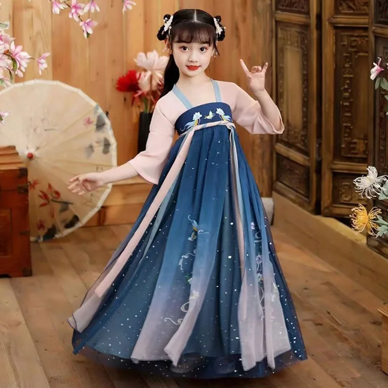 

New Summer Hanfu Imitation Tang Dynasty Women's Dress