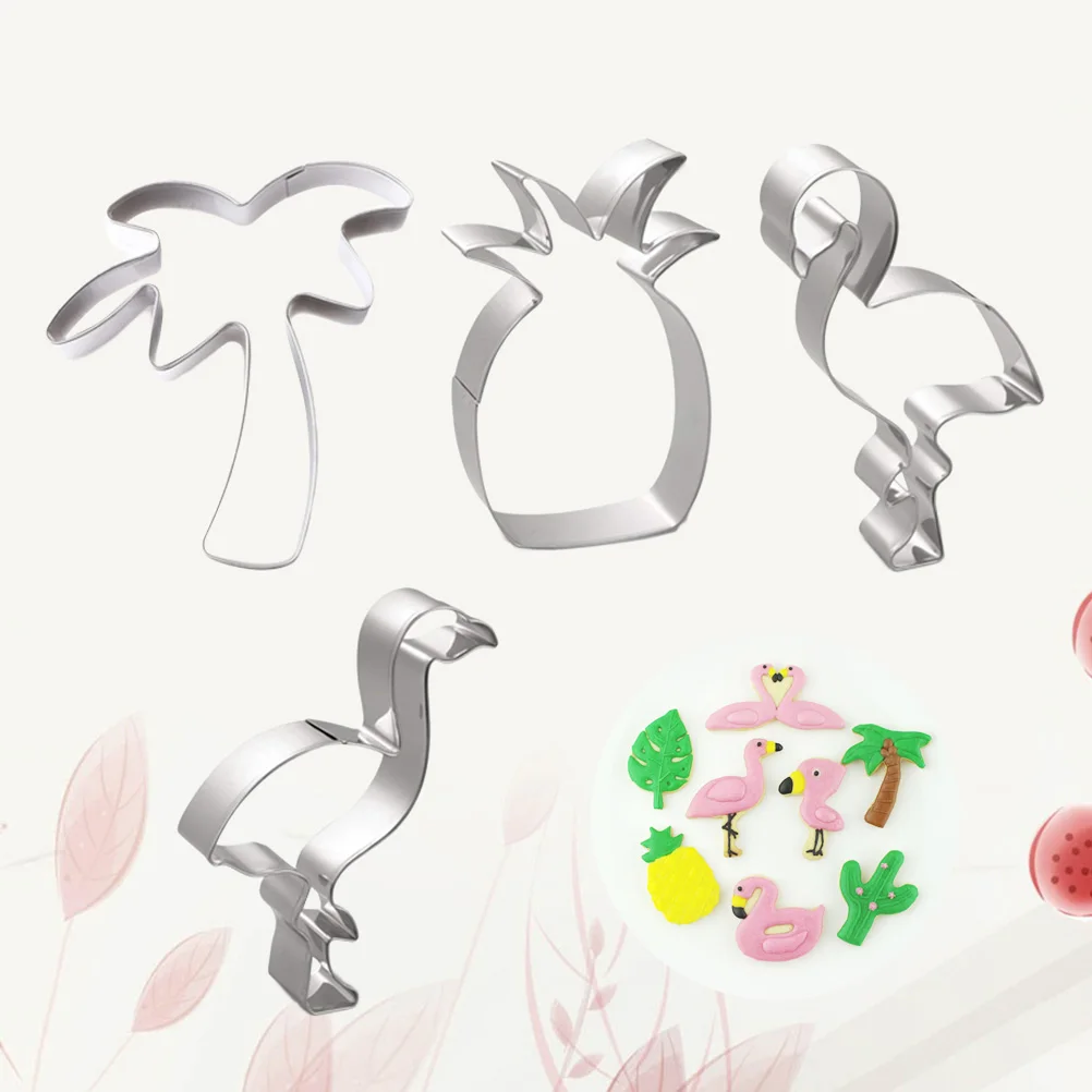 

Coconut Tree Shape Stainless Steel Cookie Cutters Biscuit Mold Cake Decorating Tools Baking Fondant Chocolate Molds Cute