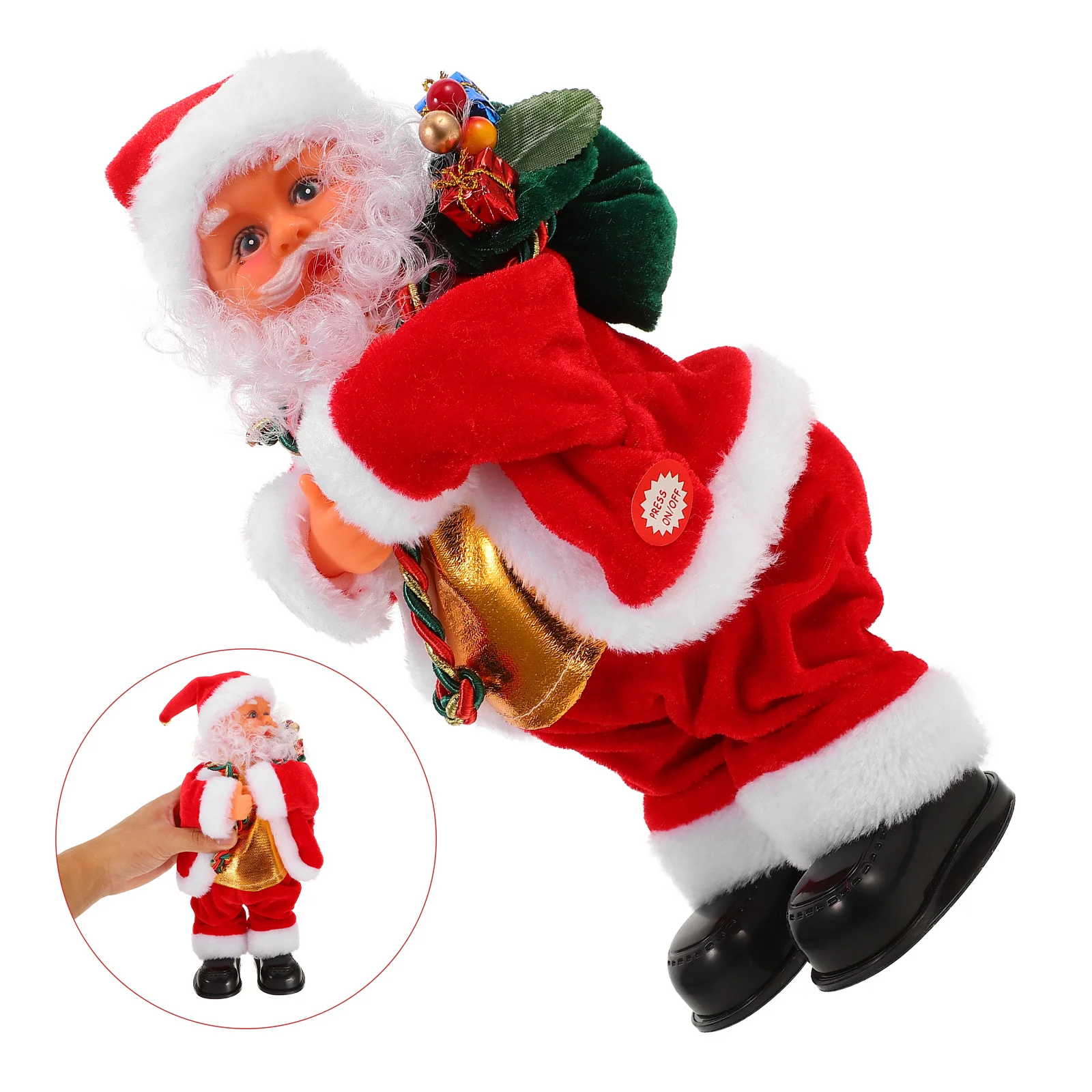 Plush Interactive Santa Claus Toy Toys Adorable Gift Christmas Electric Flannel Child