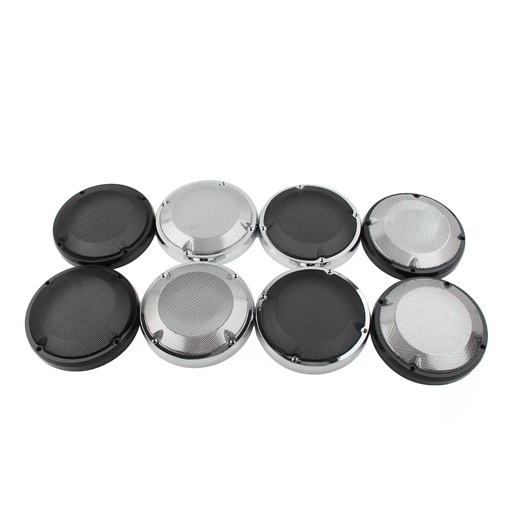 

Motorcycle 6.5" Saddlebag Lid Speaker Grill Cover For Harley Touring Electra Glibe 1983-2020