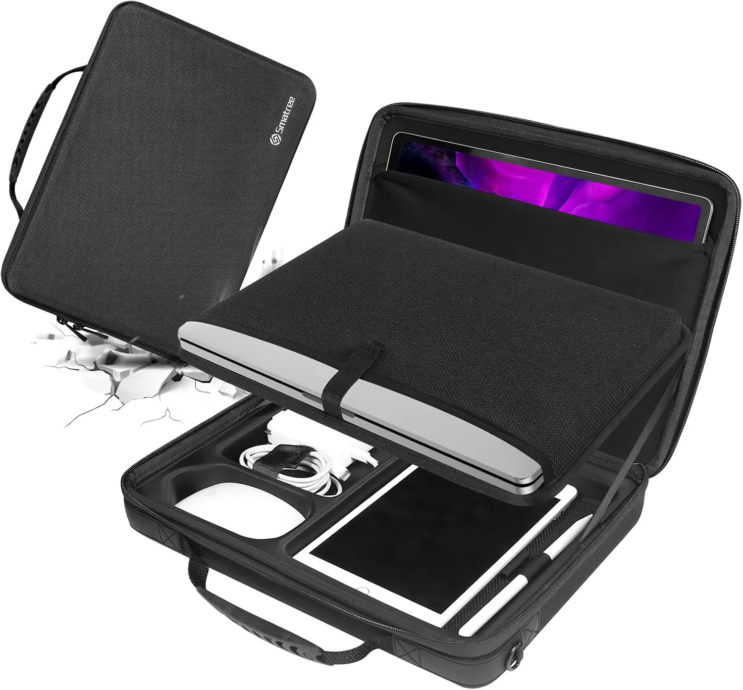 

Hard Protective Laptop Shoulder Case for 14.2" MacBook Pro, 13.6" MacBook Air, 14" Lenovo Yoga Pro