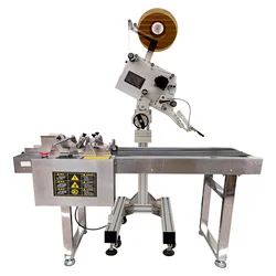 Flat Surface label applicator labeling machine with coding machine