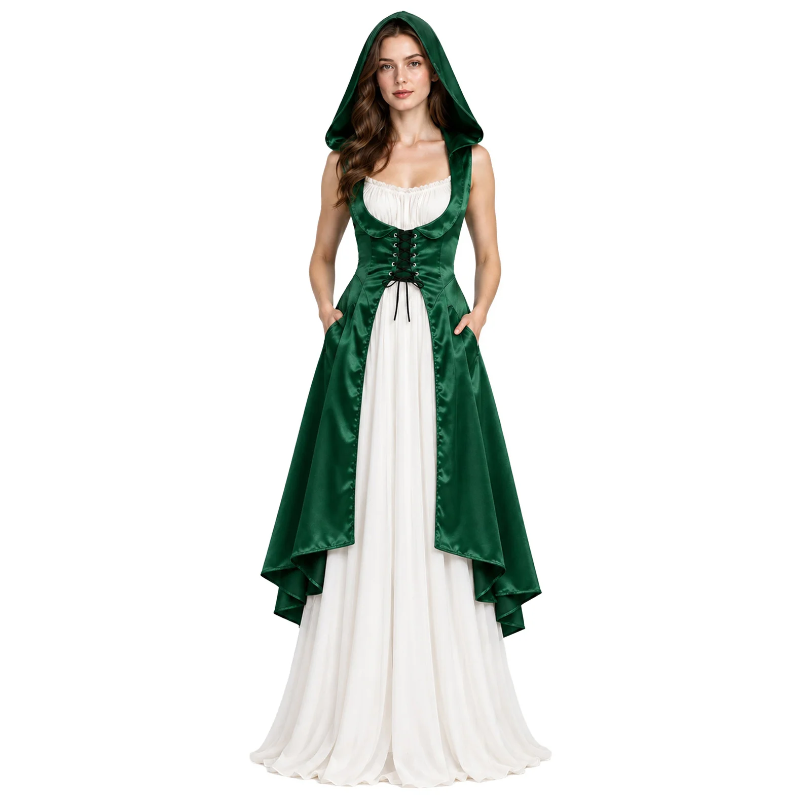 Robe Vampire Médiévale Fendue – photo 15