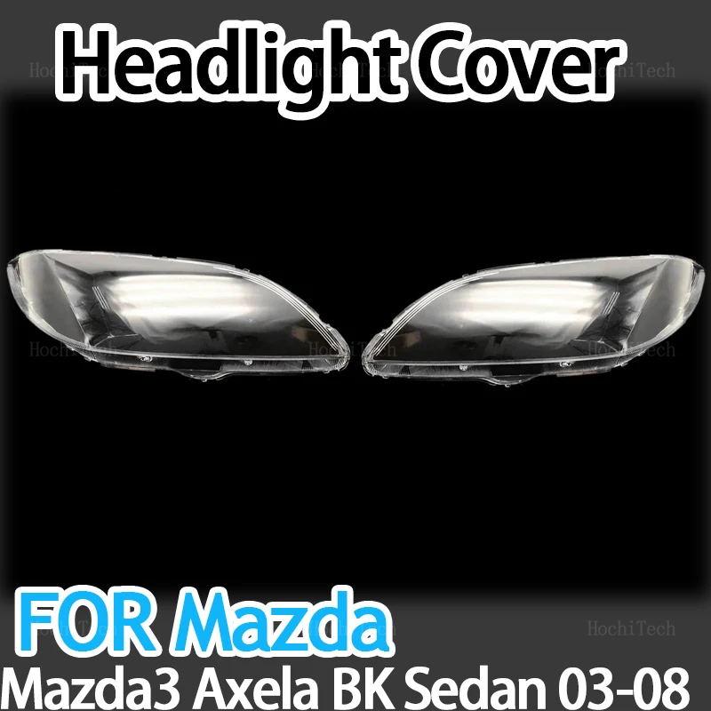 

Car Transparent Housing Front Headlights Lens Shell Cover Glass Lampcover Lampshade For Mazda 3 Mazda3 Axela BK Sedan 2003-2008