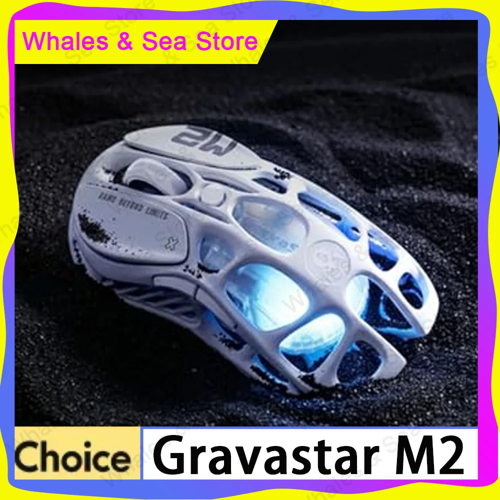 Gravastar Mercury M2 Wireless Gaming Mouse With 26000dpi Lightweight Hollowed Out Design 5 Dynamic Lightsync Rgb