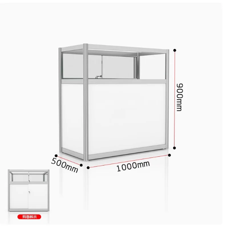 Octagonal Prismatic Glass Showcase Exhibition Detachable Booth Sample Display Cabinet