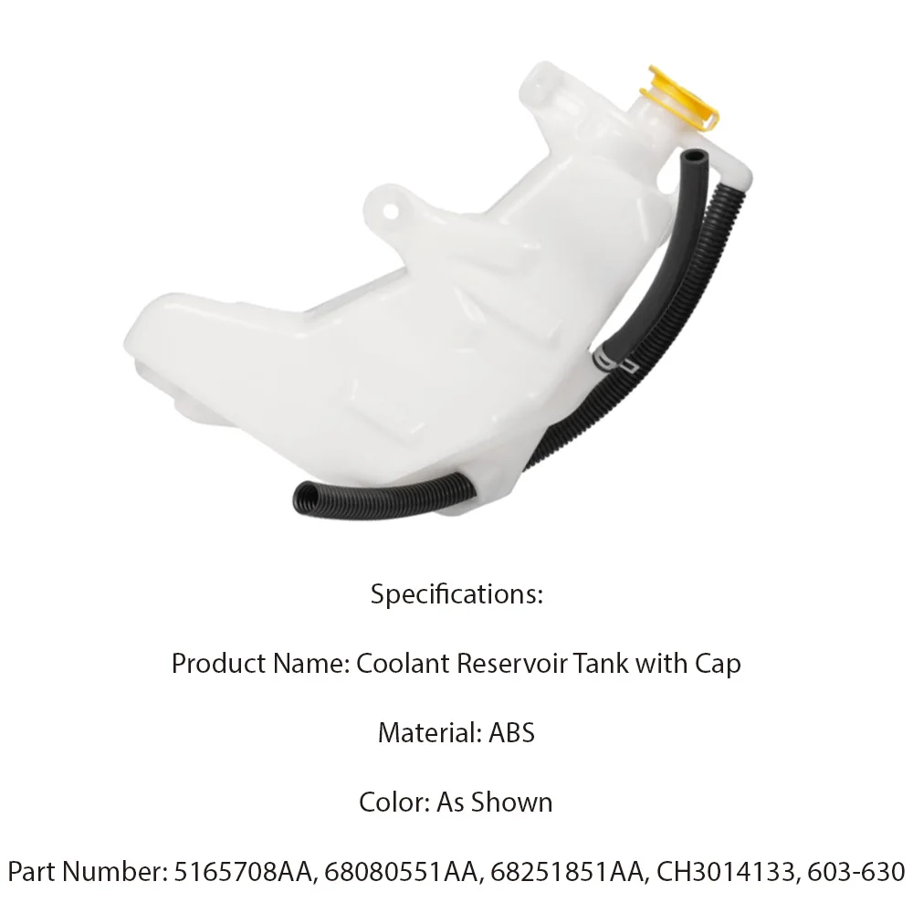 

Coolant Reservoir Expansion Tank 5165708AA For Dodge Durango Jeep Grand Cherokee V6 Coolant Overflow Bottle CH3014133 68080551AA