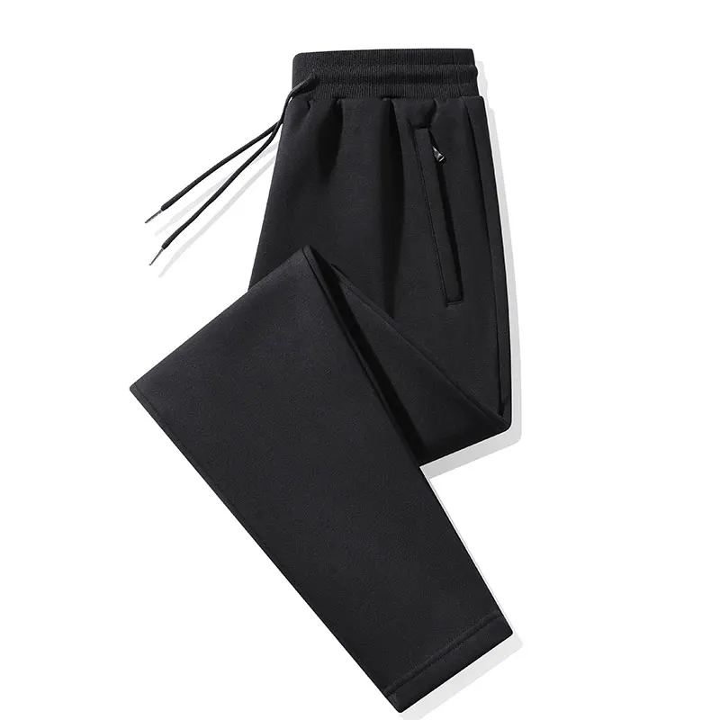 Autumn Elegant Fashion Harajuku Slim Fit Ropa Hombre Loose All Match Sport Casual Pants Solid Zipper Pockets Wide Leg Pants