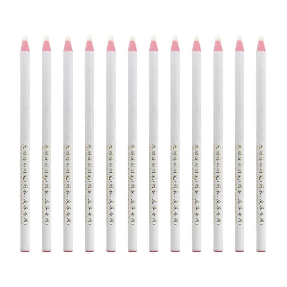 

12Pcs Thread Machine Sewing Pens High Temp Vanishing Crayons Easy Pull Up Surface Cut Off Erasable by Ironing Portable Sewing