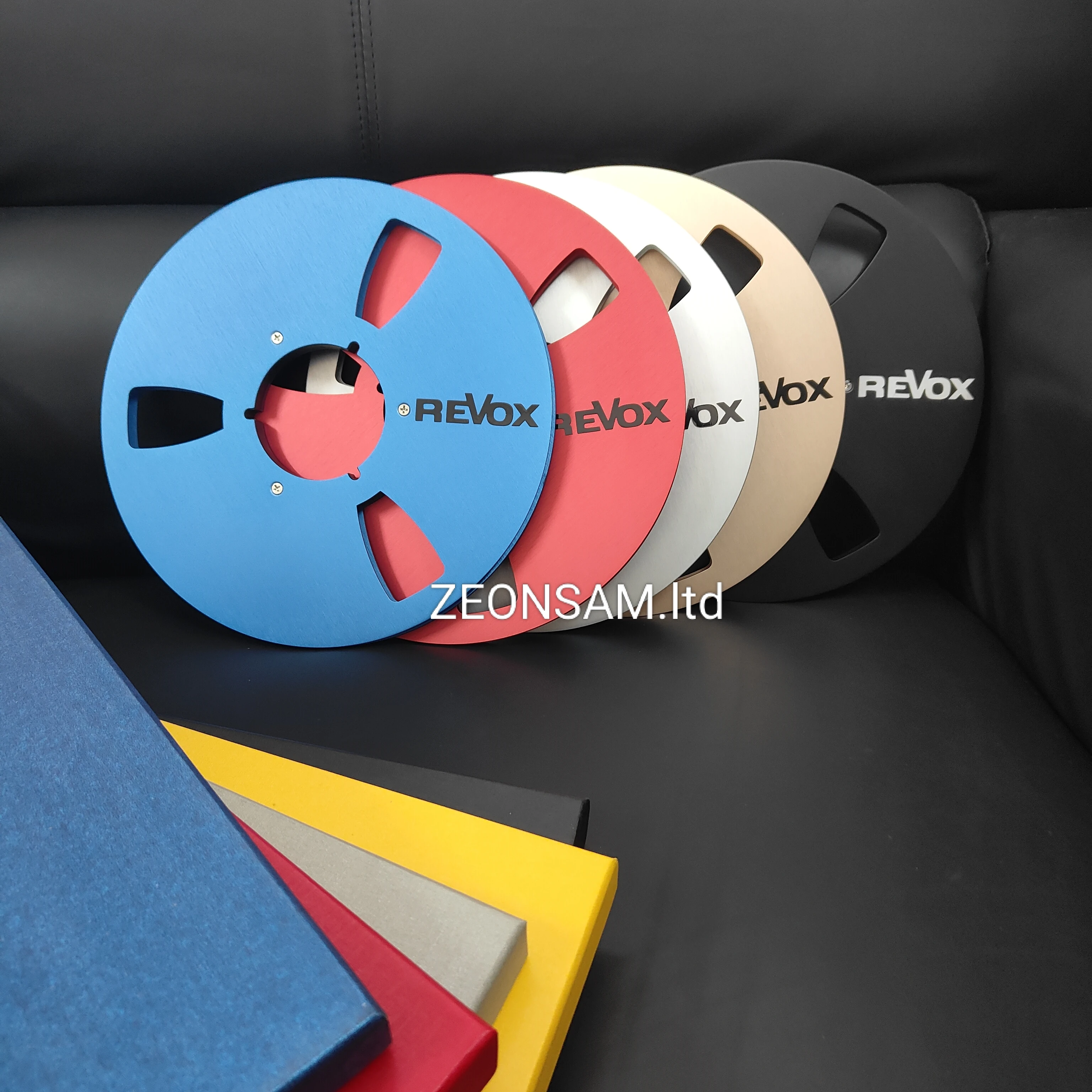 

Revox 10,5 "X 1⁄4" алюминиевые черные пустые катушки с лентой для катушек с ленточными рекордерами, катушка для Studer/BASF/TEAC/AKAI