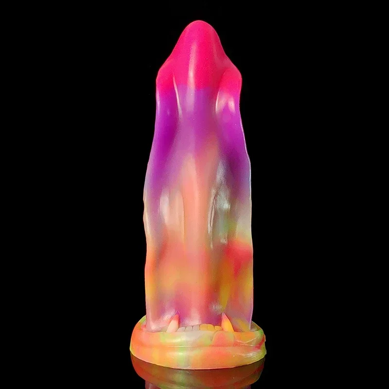 YOCY Grote Anale Seksspeeltje Zachte Siliconen Realistische Wolf Tong Dildo 8 cm Dikke Fantasy Butt Plug Flirt Masturbator Vrouwen volwassen Spel