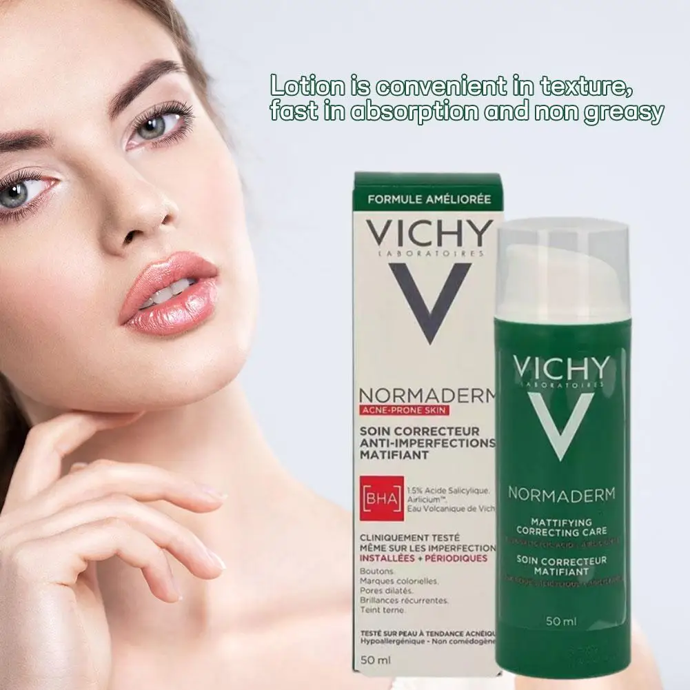 VICHY لوشن التحكم في الزيت تحسين مرونة التبييض الناعم تحسين بلادة ثبات الوجه مرطب الجسم كريم كوريا العناية بالبشرة