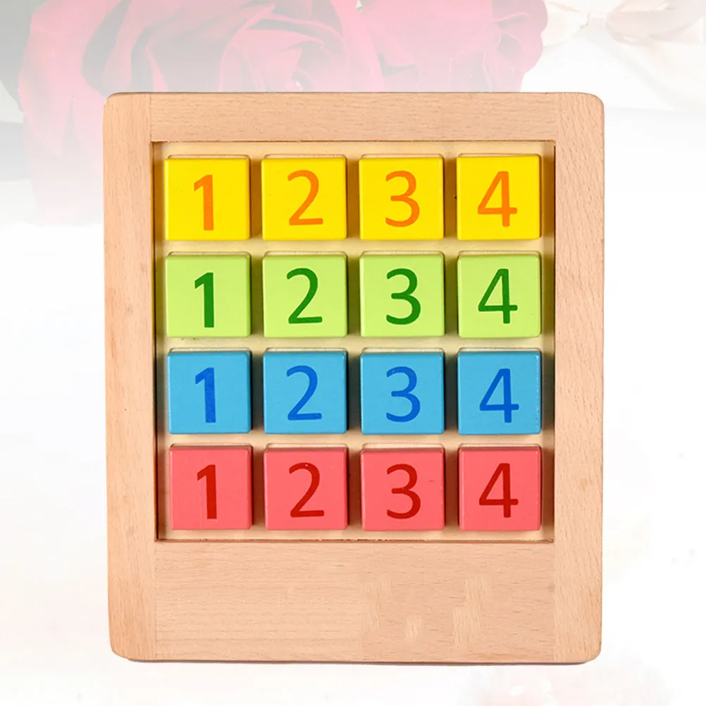 Sudoku Number Board Creative Intellectual Puzzle Game Logical Reasoning Training for Kids Adults Home Desktop Wooden Playing