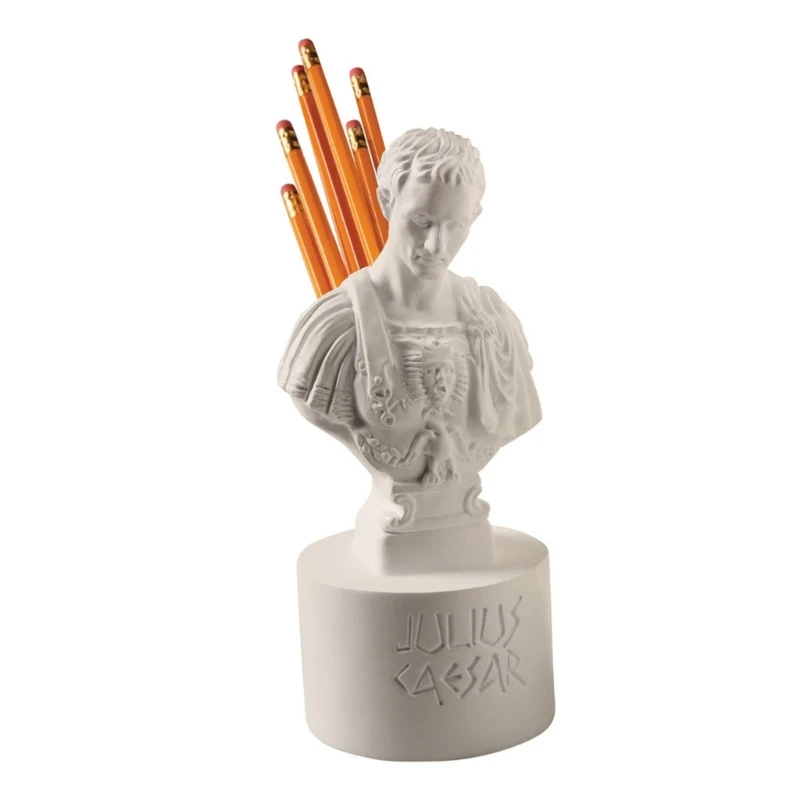 Julius Caesar Ides of March Large Pen & Pencil Holder Big Sculpture Desktop