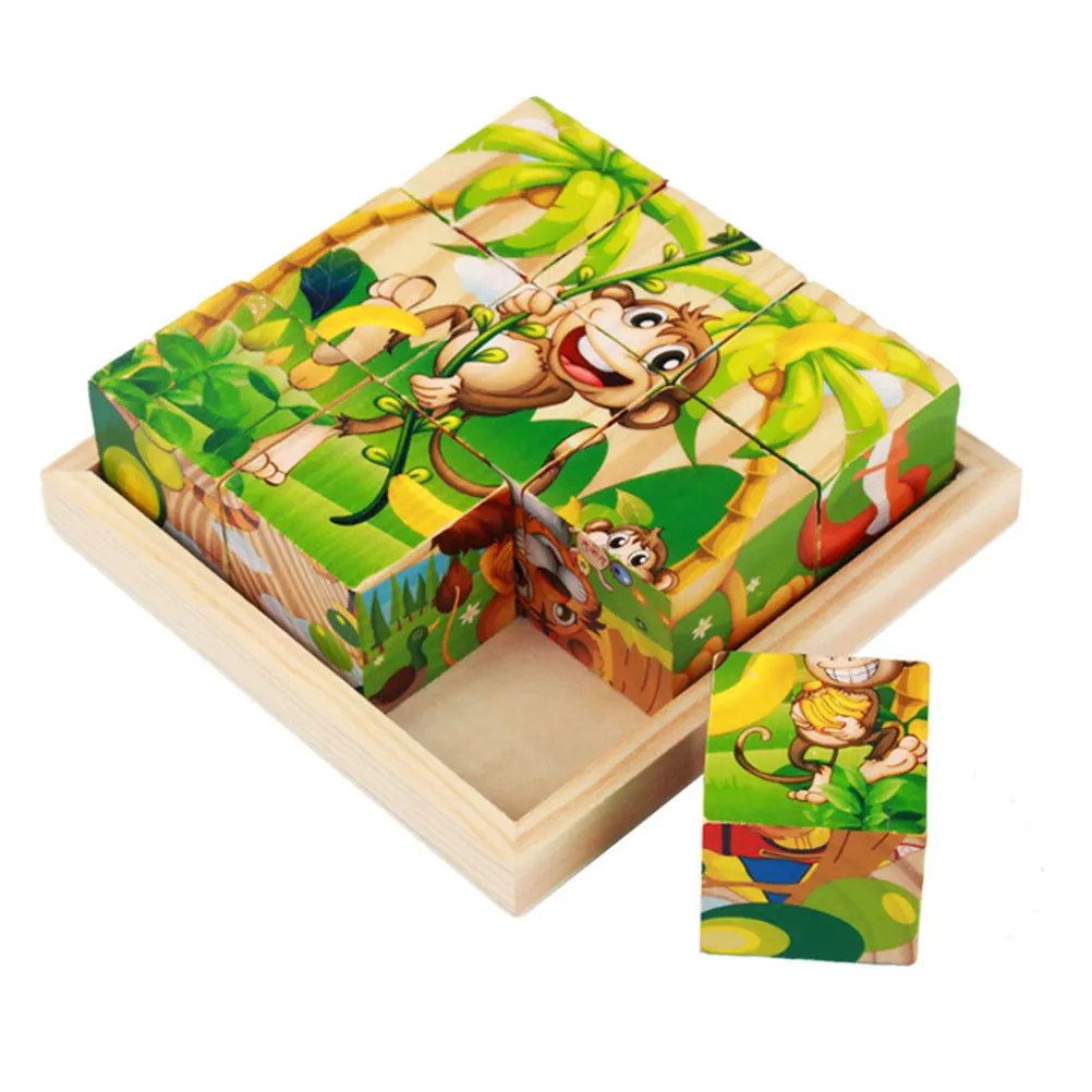 

5Pcs Wood Tray Square Wooden Storage Organizer Pallet Sorting Holder Wood Trays for Block Tray