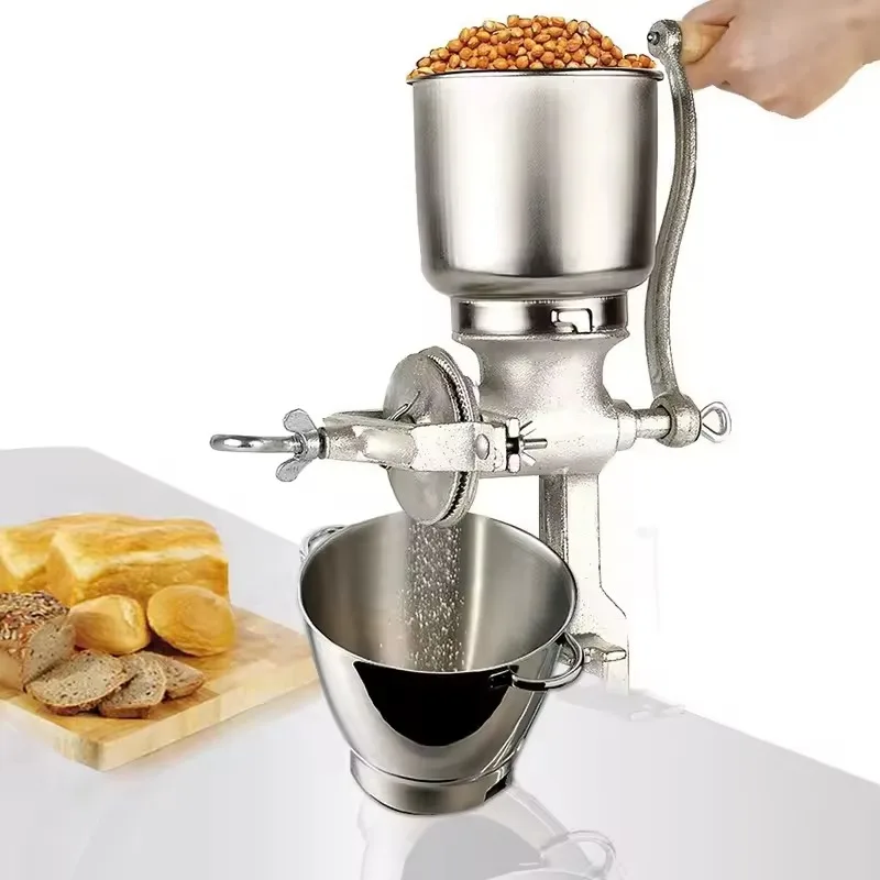 Manual Grinder Small Cast Iron Household Herbs Hand Crank Grinder Corn Grains Walnut Crushing