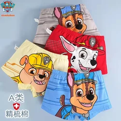 Genuine Paw Patrol Impresso Cuecas para Crianças, Chase Rocky, Marshall, Skye, Roupa Interior para Meninos e Meninas, Presentes de Aniversário, 4 Pçs/set