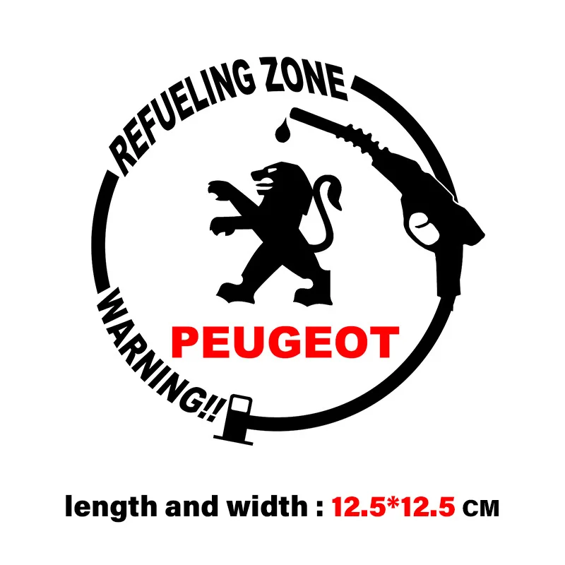 Car Fuel Tank Sticker Creativity Automobile Bonnet Decals Window Styling Decal For Peugeot 107 108 206 207 301 308 307 407 408