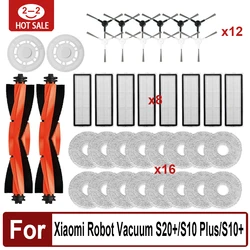 샤오미 로봇 진공 필터 메인 사이드 브러시 걸레, S20 +, S10 플러스, S10 +, B108GL, B105, B108CN, B113CN 부품 액세서리