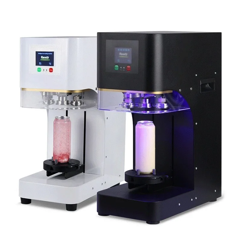 Automatic can sealing machine Commercial milk shop beer can sealing machine