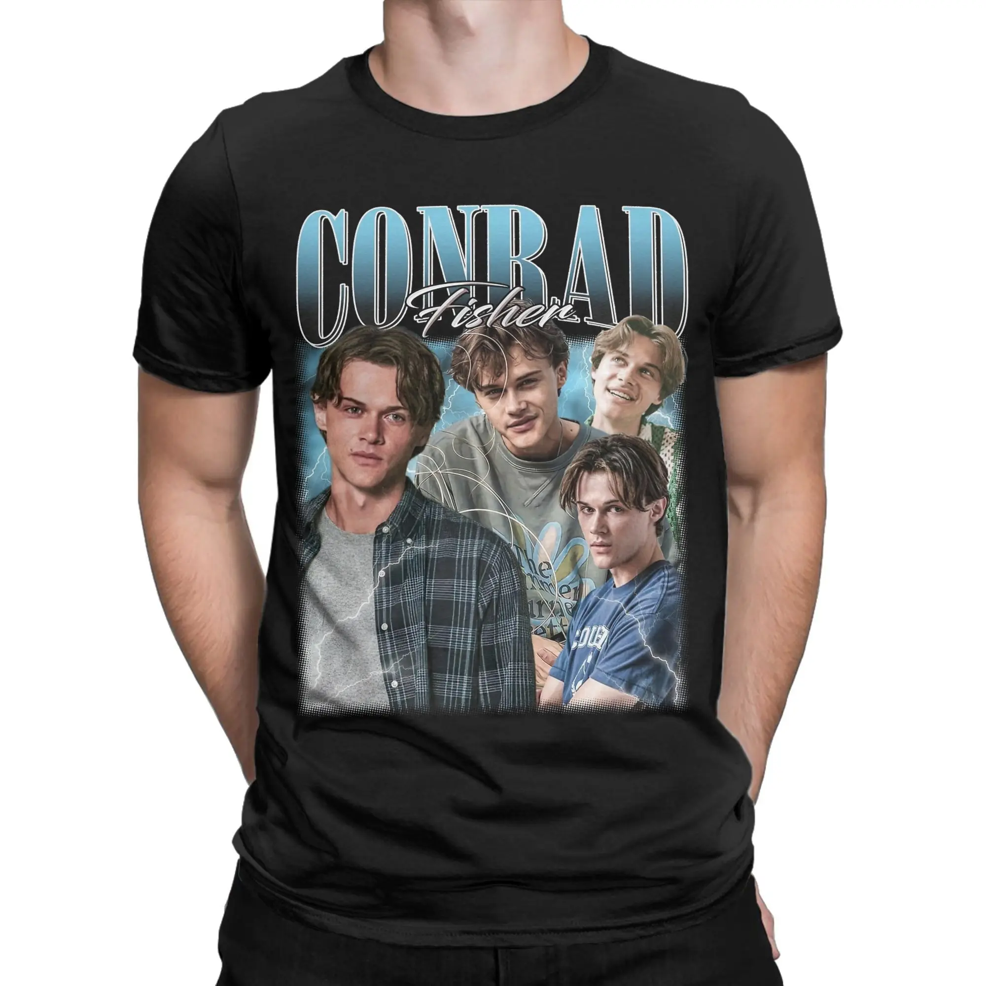 Vintage Conrad Fisher The Summer I Turned Pretty Bootleg Men's T Shirt Vintage Tees Round Collar T-Shirt Cotton Printing Clothes