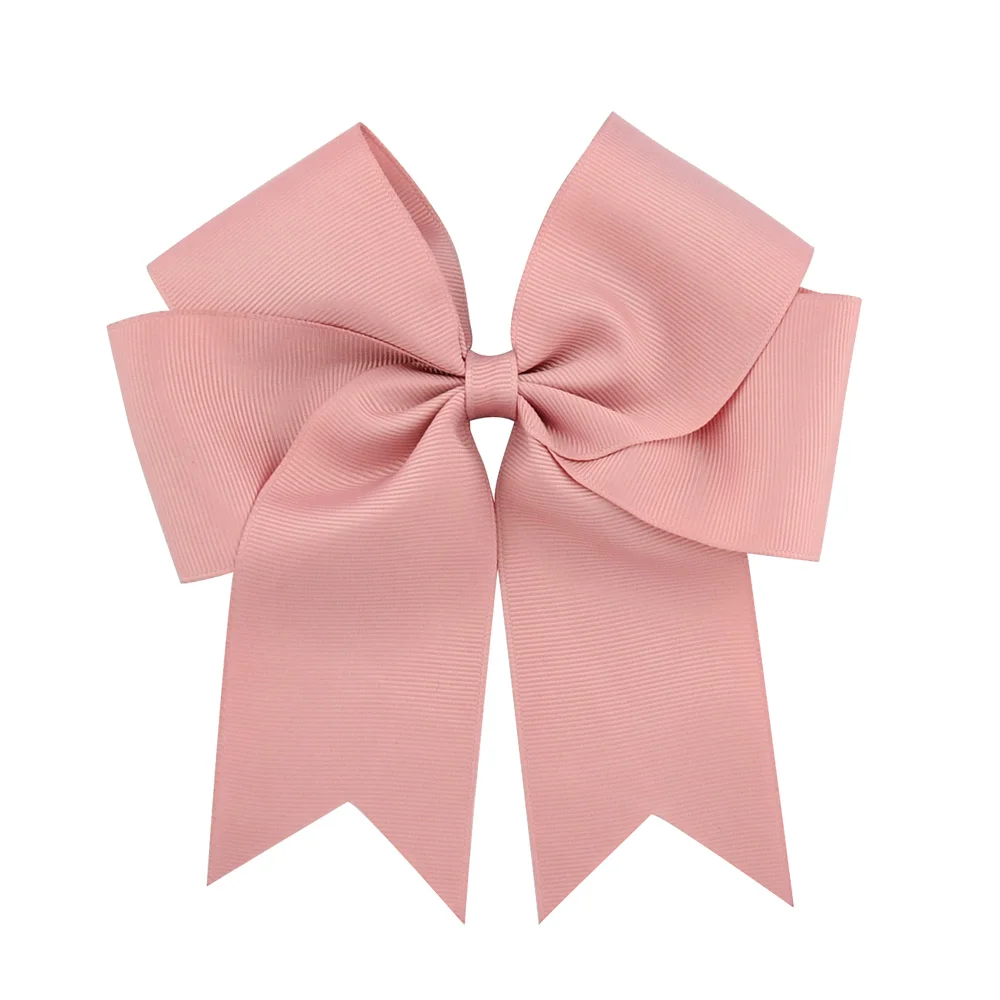 Cute 6 Inch Colorful Bow Elegant Hair Clip Child Grosgrain Ribbon Hairgrips Hairpin Headwear Girl Hair Accessories Wholesale