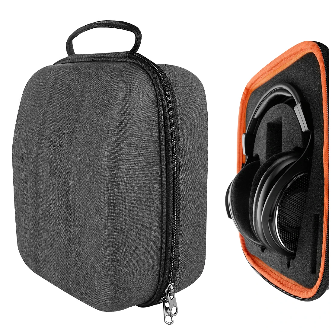 Geekria Headphones Case Pouch for HiFiMAN HE1000, EditionX, Creative HQ1600 Hard Portable Earphone Storage Cover Headset Support