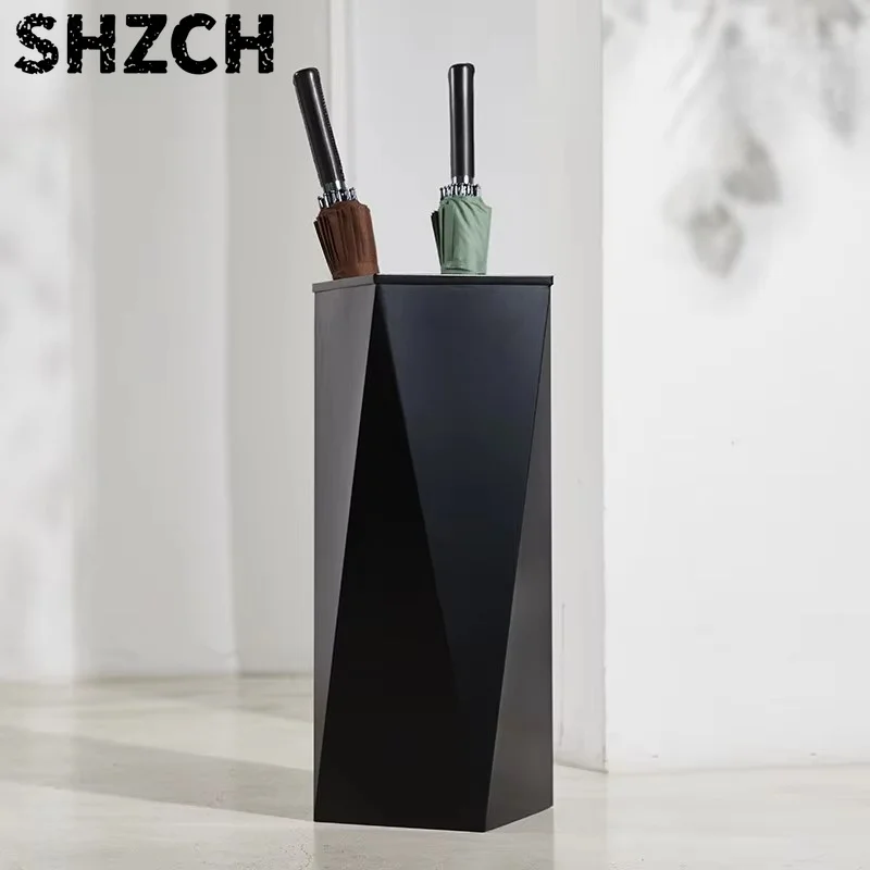 Nordic Minimalist Umbrella Holder, Iron Office Rain Organizer, Creative Geometric Rain Gear Stand, Home Umbrella Storage Bin