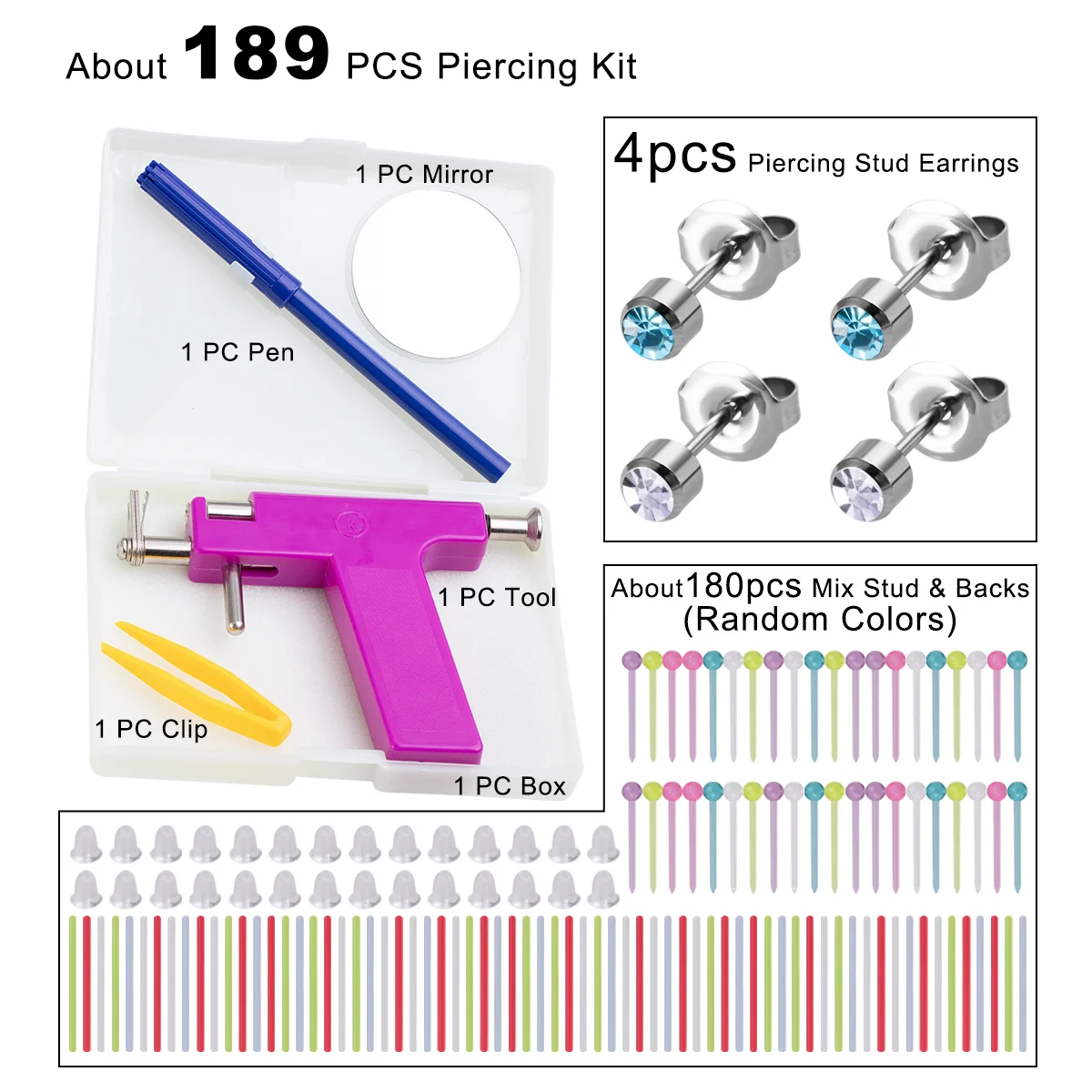 Thumbnail 2 - #21 Latest Ear Stud Piercings Updates