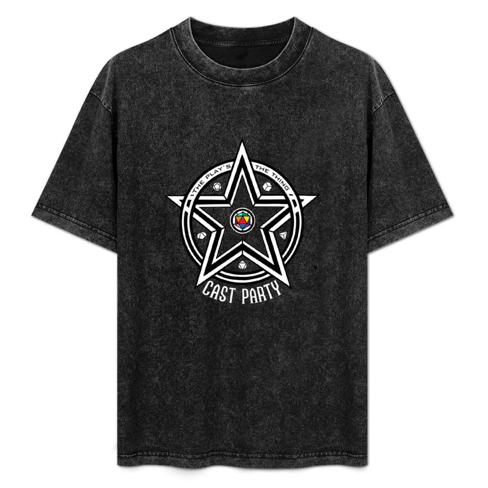 

Cast Party Logo (for dark backgrounds) T-Shirt Simple Casual Short Sleeve Cotton T-Shirt