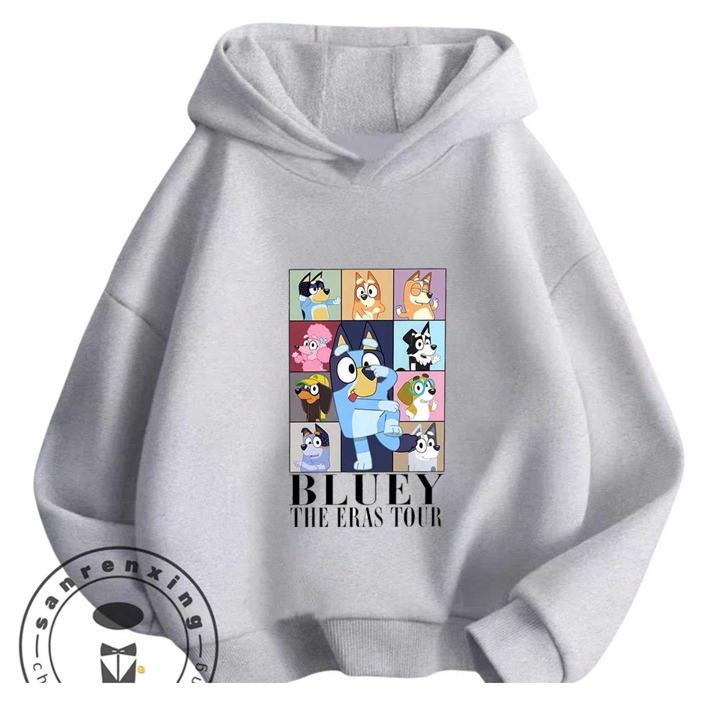 Cute Kawaii Children Hooded Sweatshirt Bluey For Boys Girls…