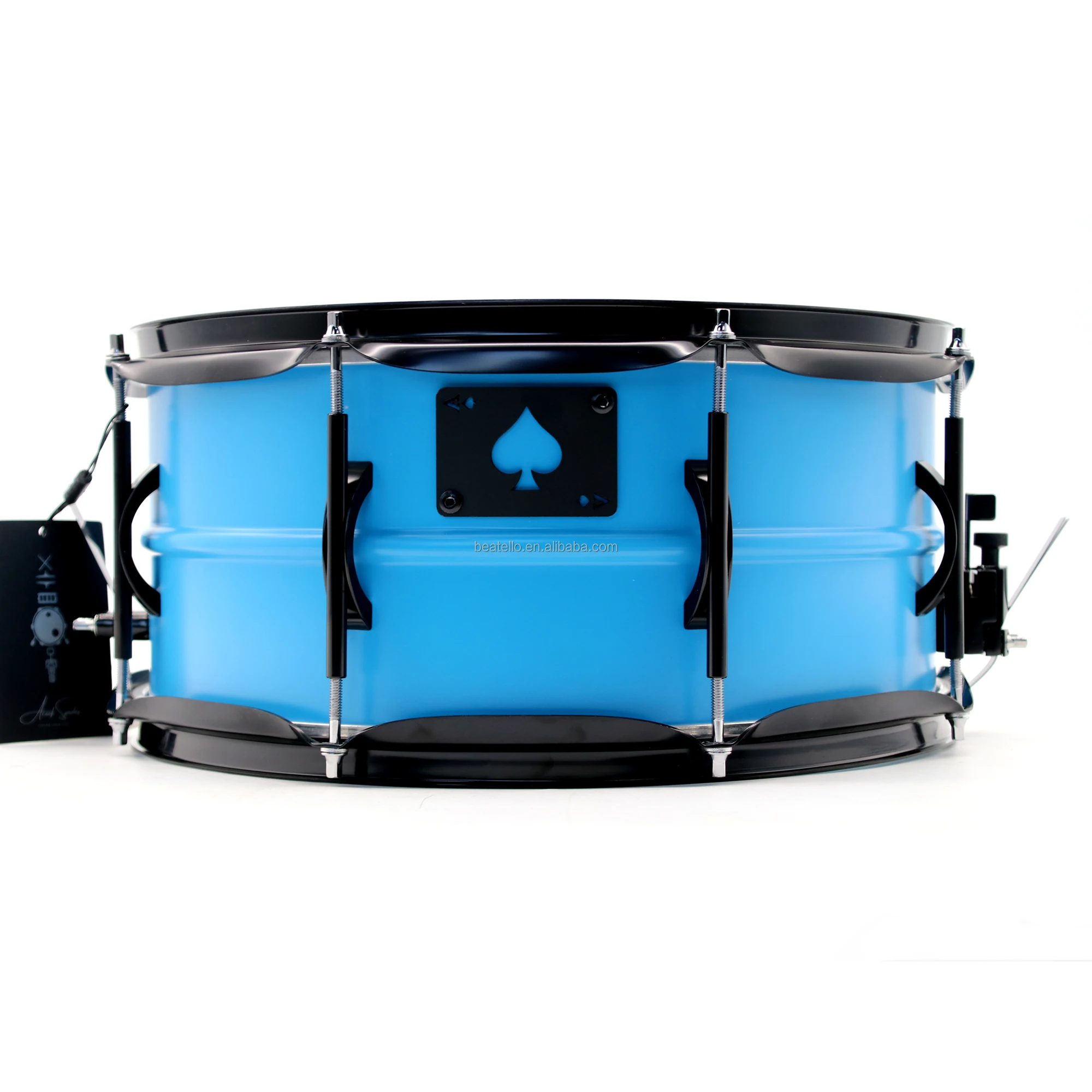 Professional ACE Snare Drum 14 Inch X6 Stainless Steel Metal Snare Drum Professional Musical Instrument