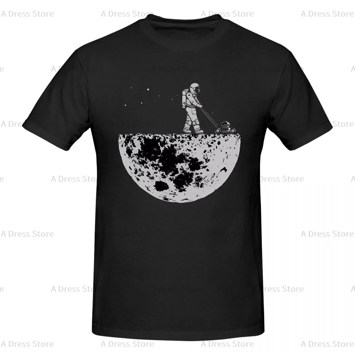 Astronauts Cherish The Lunar Environment Moon Men's round neck Oversized T-shirt,Men's summer Vintage Casual Cotton Tee Shirt