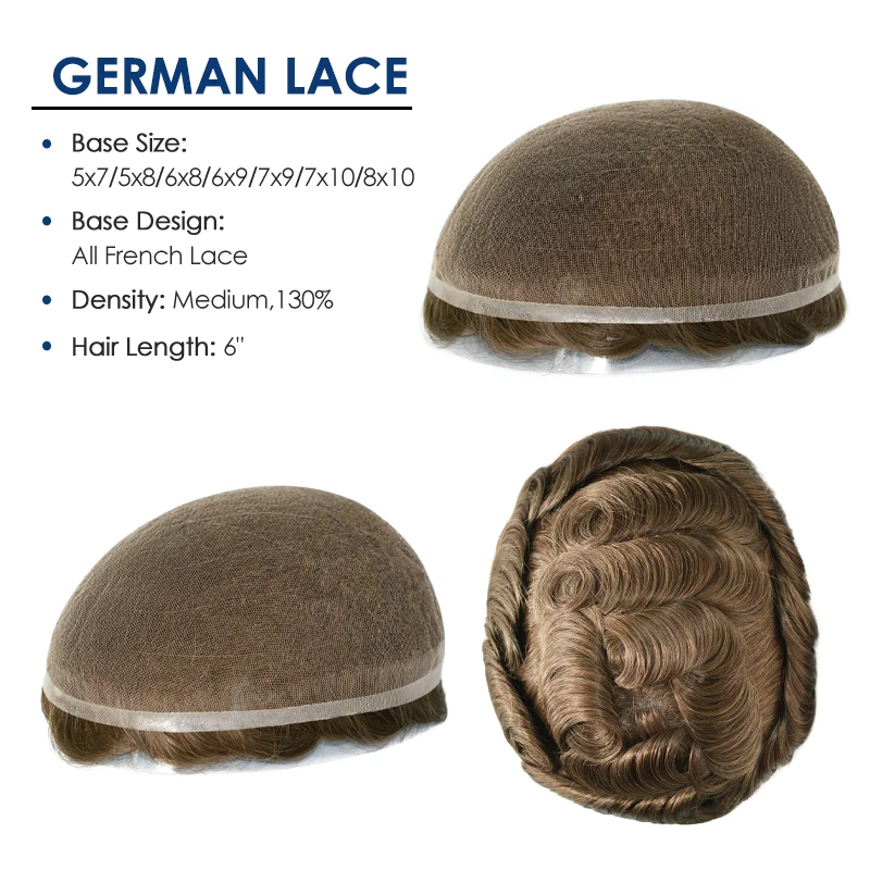 Gloryhair-GL الشعرية الاصطناعية الرجال الشعر المستعار شحن مجاني إلى البرازيل شعر مستعار رجل دروبشيبينغ نظام استبدال الشعر #2