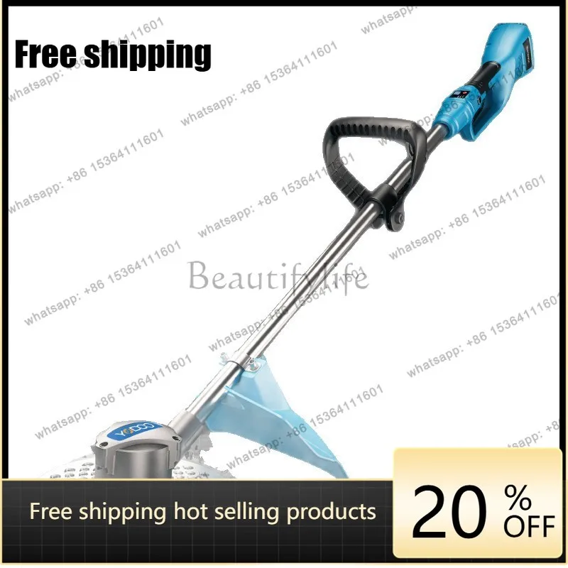 Multifunctional small household handheld lithium battery rechargeable lawn mower