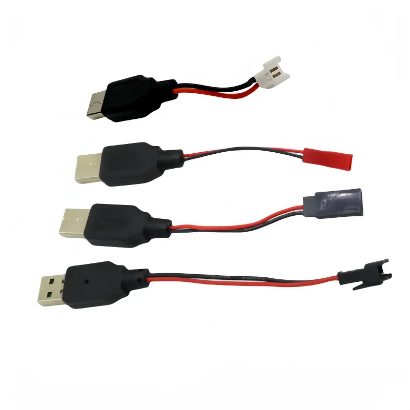 Cargador USB de batería de litio de 3,7 V, cable de carga USB a JST SM Futaba XH-3P RC, cargador de avión de control remoto X5C X320