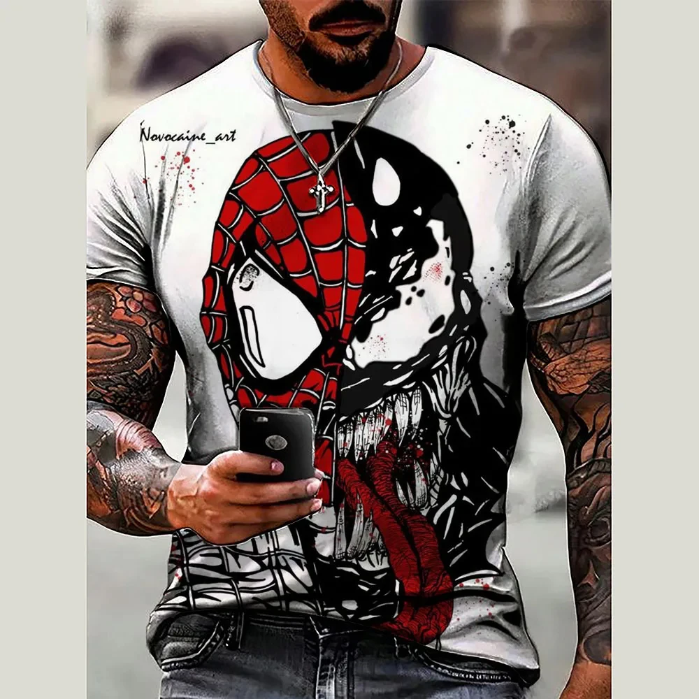 الصيف ثلاثية الأبعاد المطبوعة الرجال مارفل فينوم تي شيرت رجالي الملابس تي شيرت غير رسمي العصرية موضة كول الرجال الشارع الشهير #5