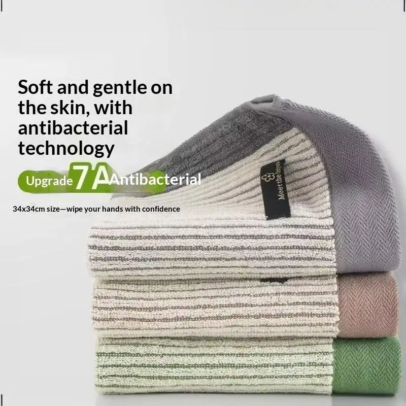 Quick Drying Odor Free Antibacterial Handkerchief Non Shedding Small Towel for Kids Outdoor Playing Use