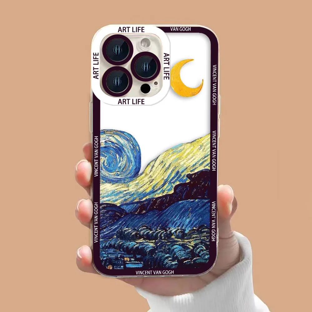 Etui na telefon z motywem słoneczników i Gwieździstej Nocy dla REALME 6 7 7I 8 8I 9 9I 10 12 C75 C71 C67 C65 C63 C55 C53 C35 C33 C31 C30