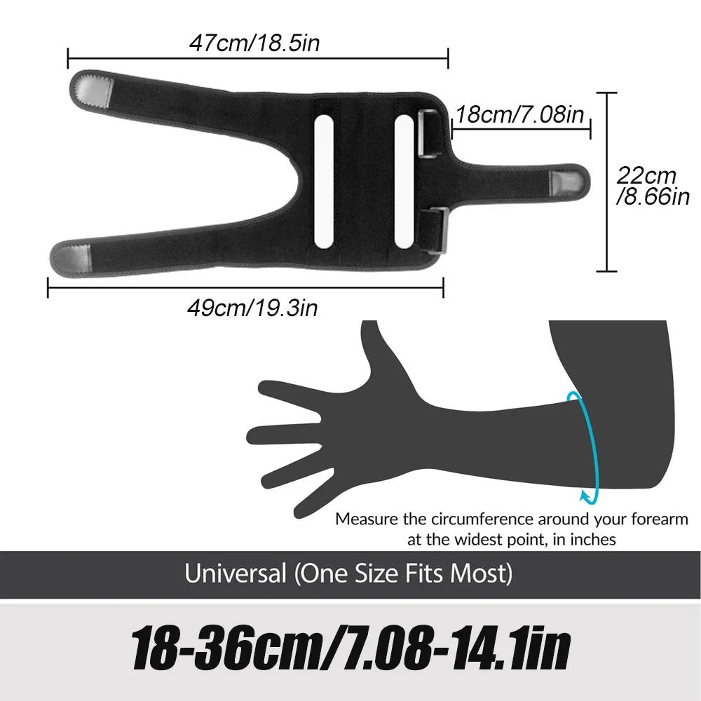 1 Stück Ellenbogenbandage für Ulnar Nerve Entrapment Splint, Obsttunnel, verstellbarer Stabilisator, Ellenbogenstütze, passend für Männer und Frauen, Sport