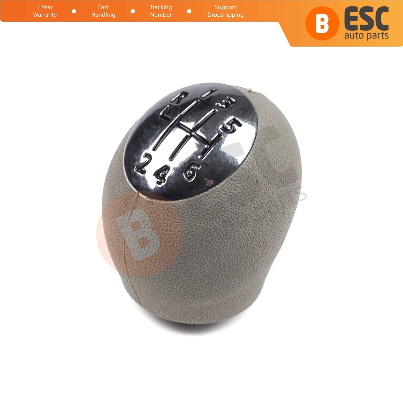 

ESC Auto Parts ESP614 6-Speed Shift Stick Knob 328650024R Chrome Gray For Renault Dacia Nissan Opel Fast Shipment Made in Turkey