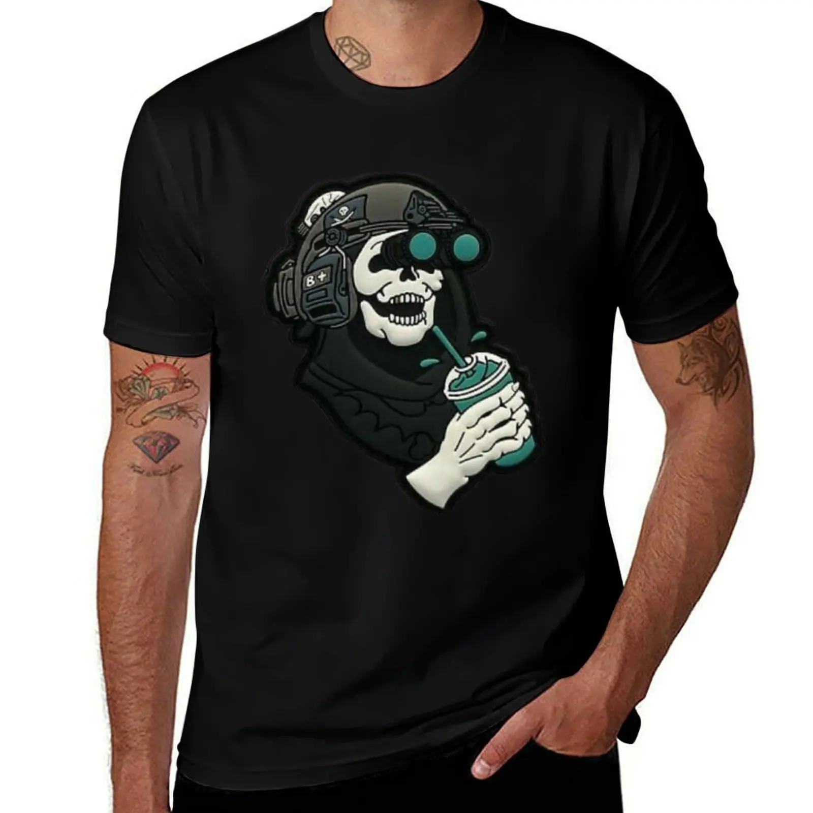 Forward Observations-WRMFZY T-Shirt Art Pattern Printed Casual Top T-Shirt