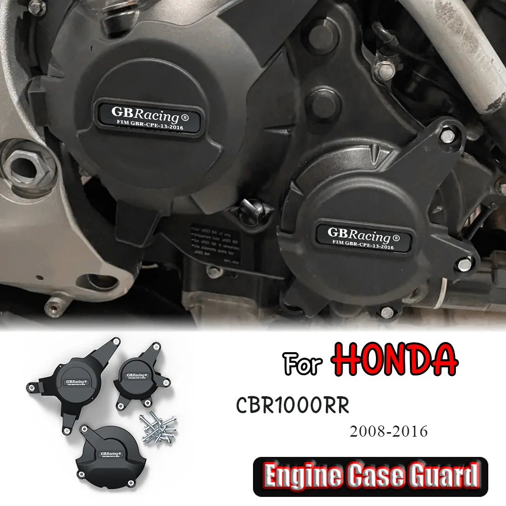 

For HONDA CBR1000RR 2008-2016 Motorcycles Engine Case Guard Engine Case Protector Cover Engine Cover Set Engine Protection Cover